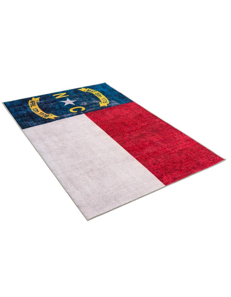 Detail image of  4' x 6' North Carolina The Flag Collection Rug