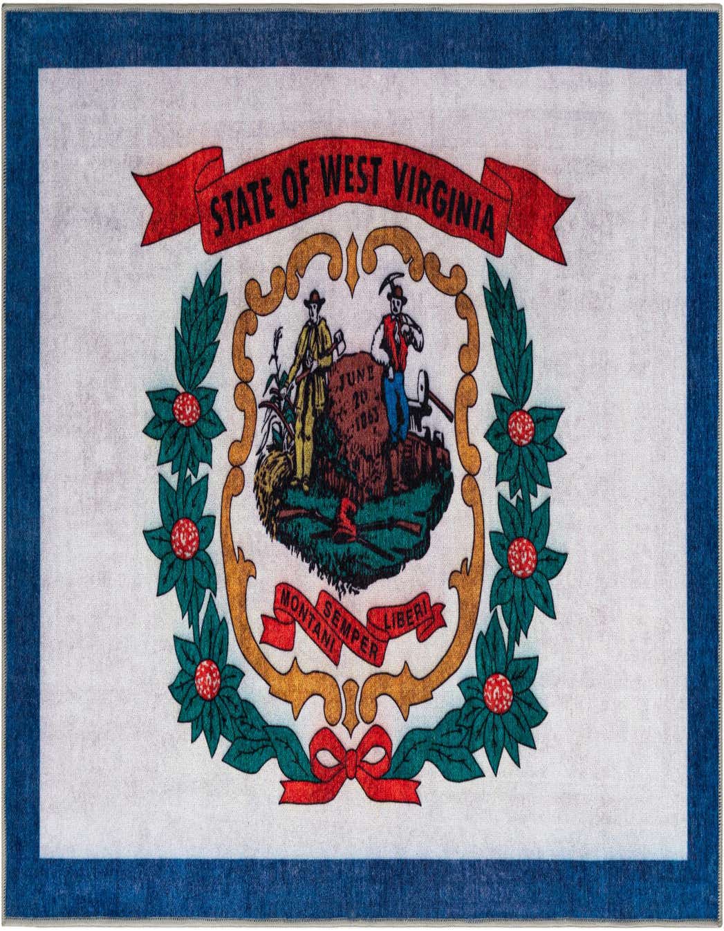 Primary image  3' 3 x 5' 3 West Virginia The Flag Collection Rug