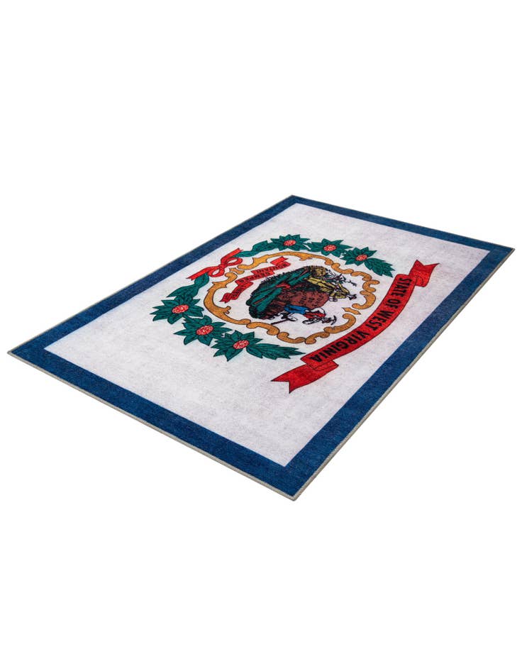 Detail image of  4' x 6' West Virginia The Flag Collection Rug
