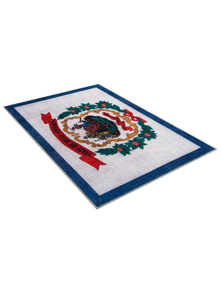 Detail image of  4' x 6' West Virginia The Flag Collection Rug