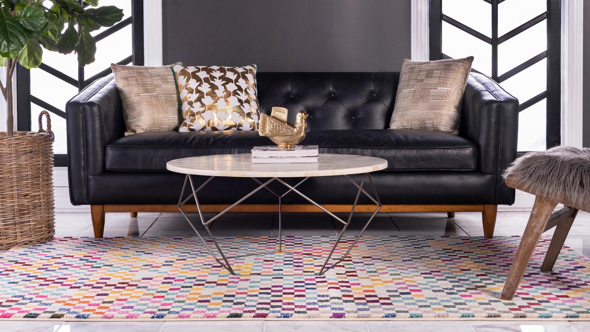 Multicolor 4' x 6' Theia Rug | Rugs.com