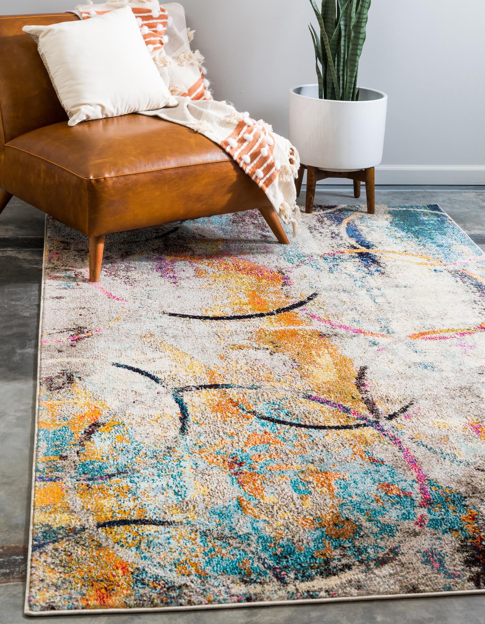 Multicolor 8' x 10' Theia Rug | Rugs.com