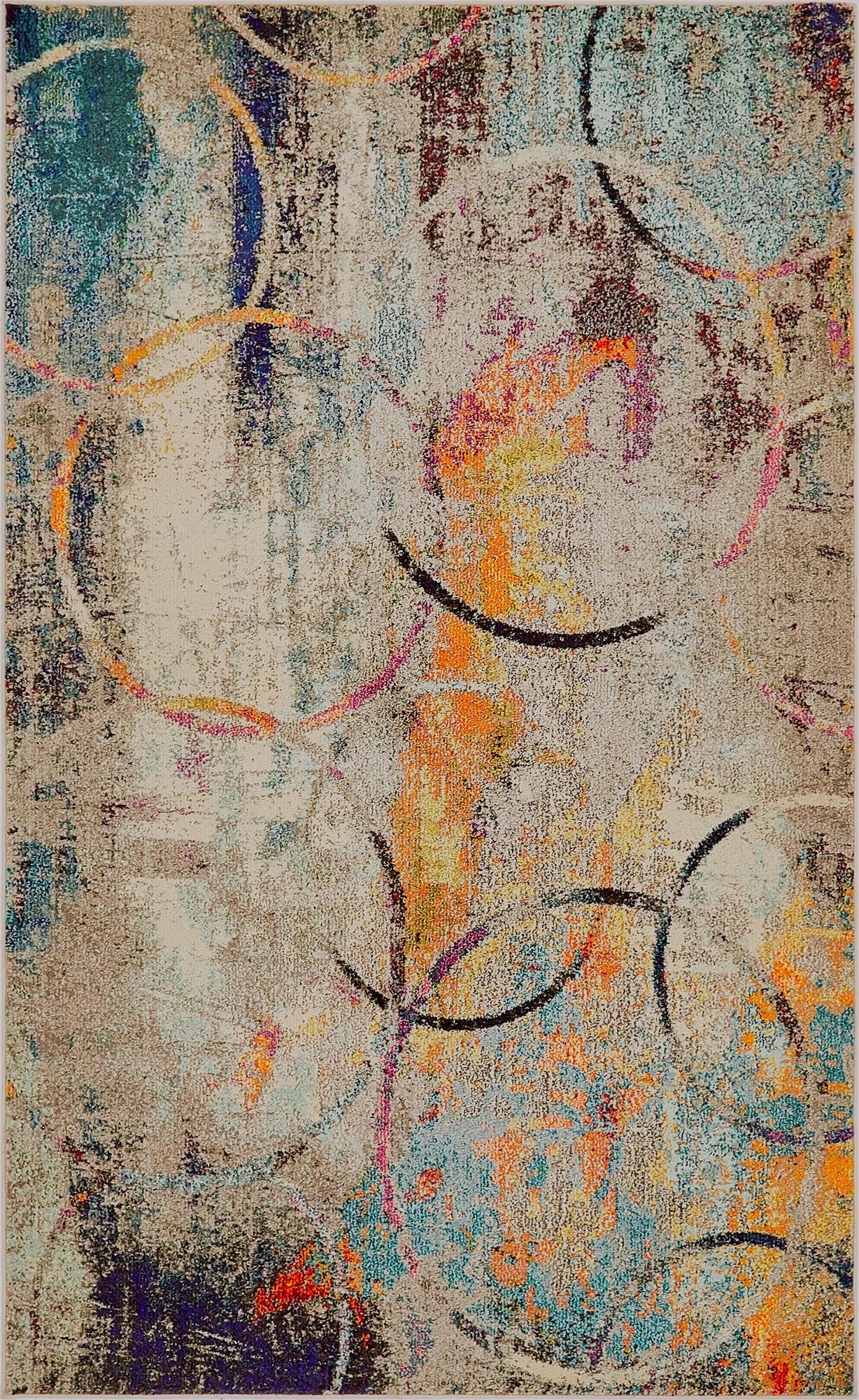  5' x 8'  Washable Theia Rug