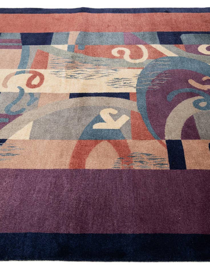 Detail image of  5' 6 x 8'  Hand Knotted Tibet Wool Rug