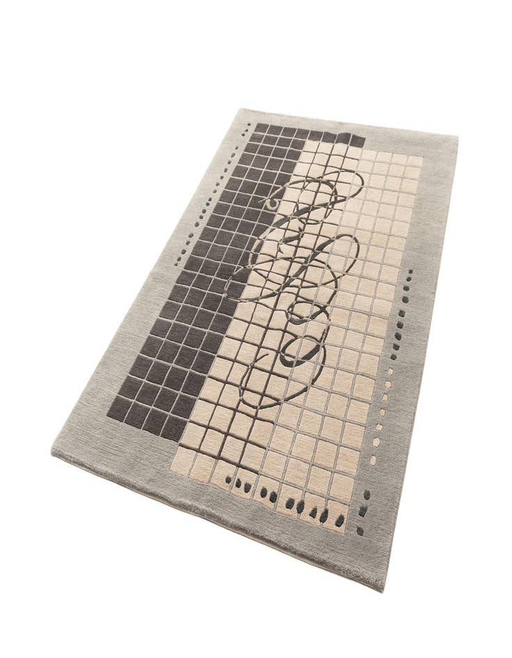 Detail image of  4' 7 x 6' 7  Hand Knotted Tibet Rug