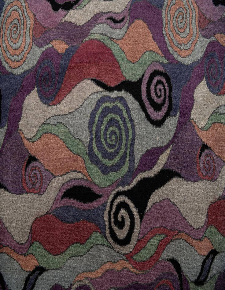 Detail image of  6' 7 x 9' 8  Hand Knotted Tibet Wool Rug