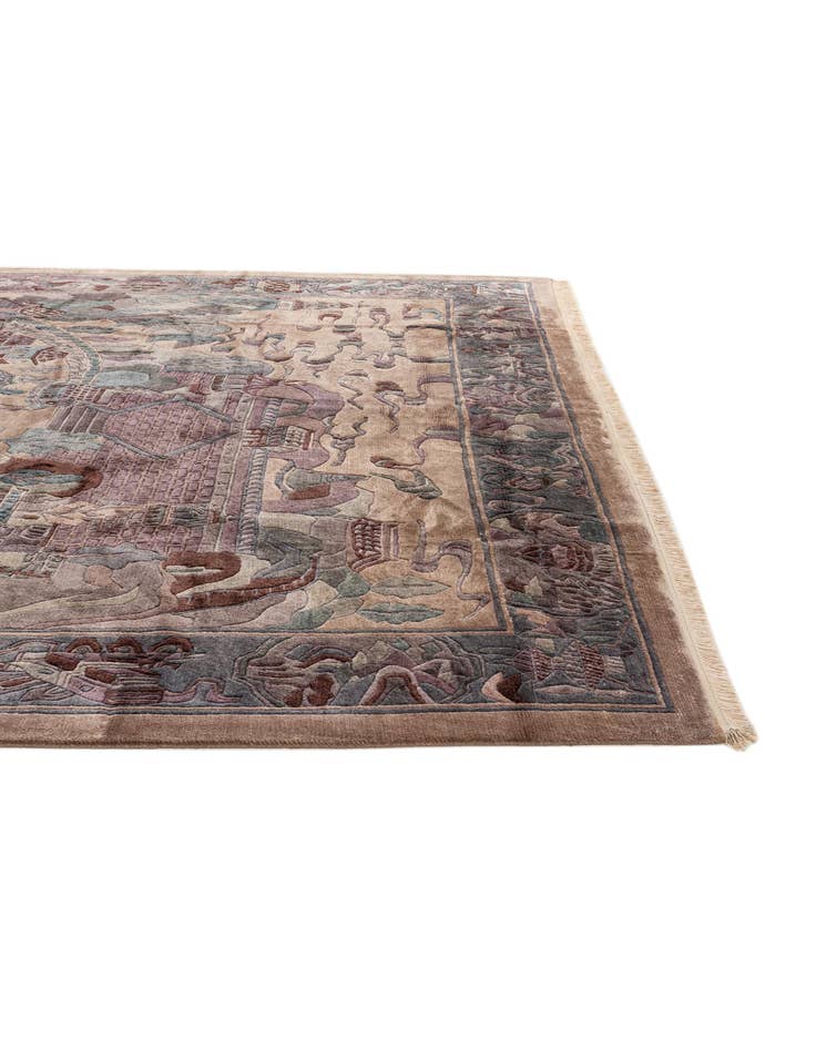 Detail image of  10' x 12' 11  Hand Knotted Tibet Wool Rug