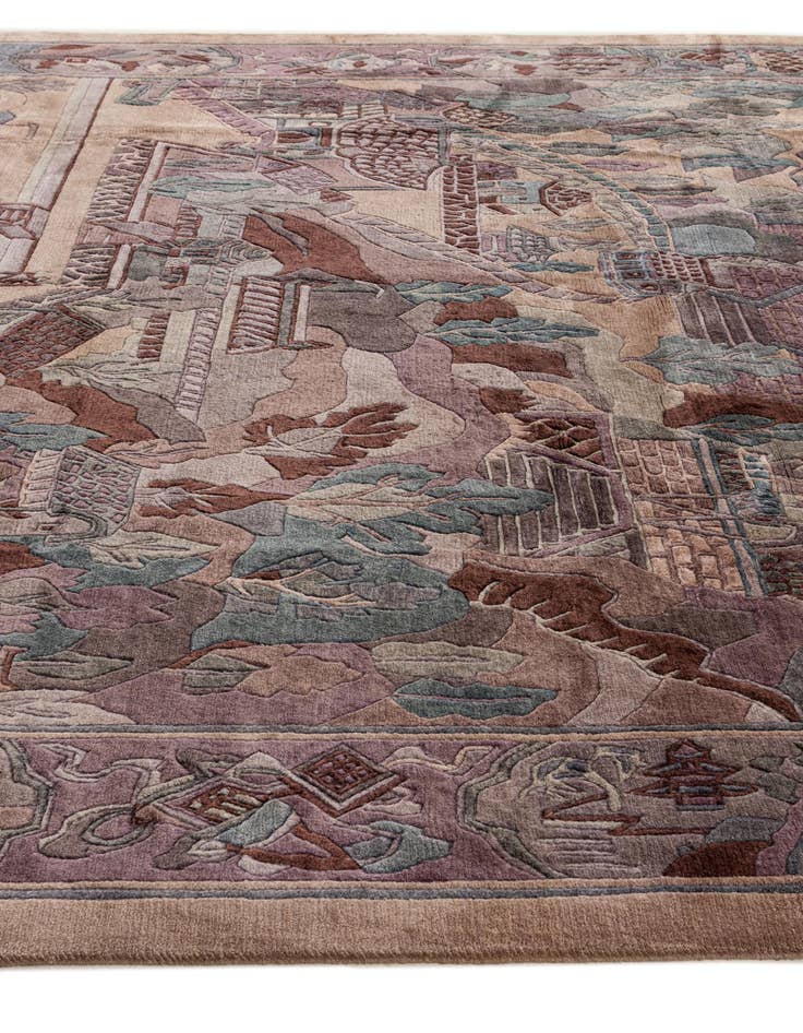 Detail image of  10' x 12' 11  Hand Knotted Tibet Wool Rug