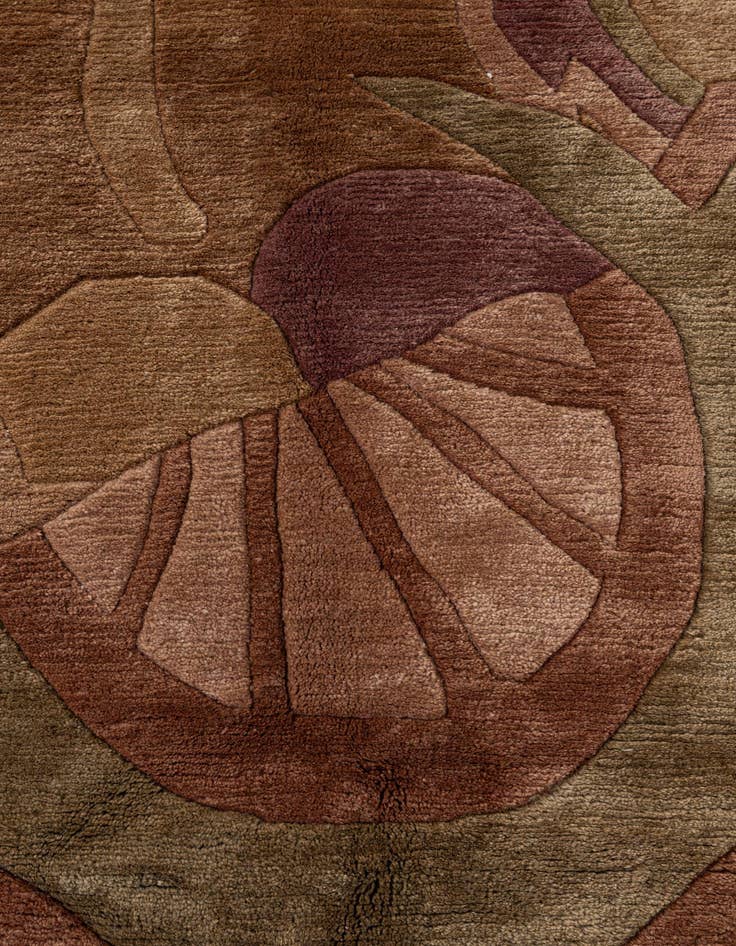 Detail image of  8' 2 x 11' 7  Hand Knotted Tibet Wool Rug