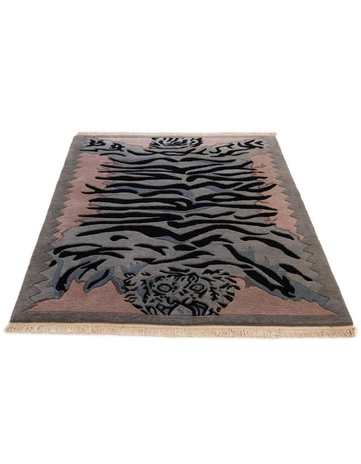 Detail image of  4' 2 x 5' 11  Hand Knotted Tibet Wool Rug