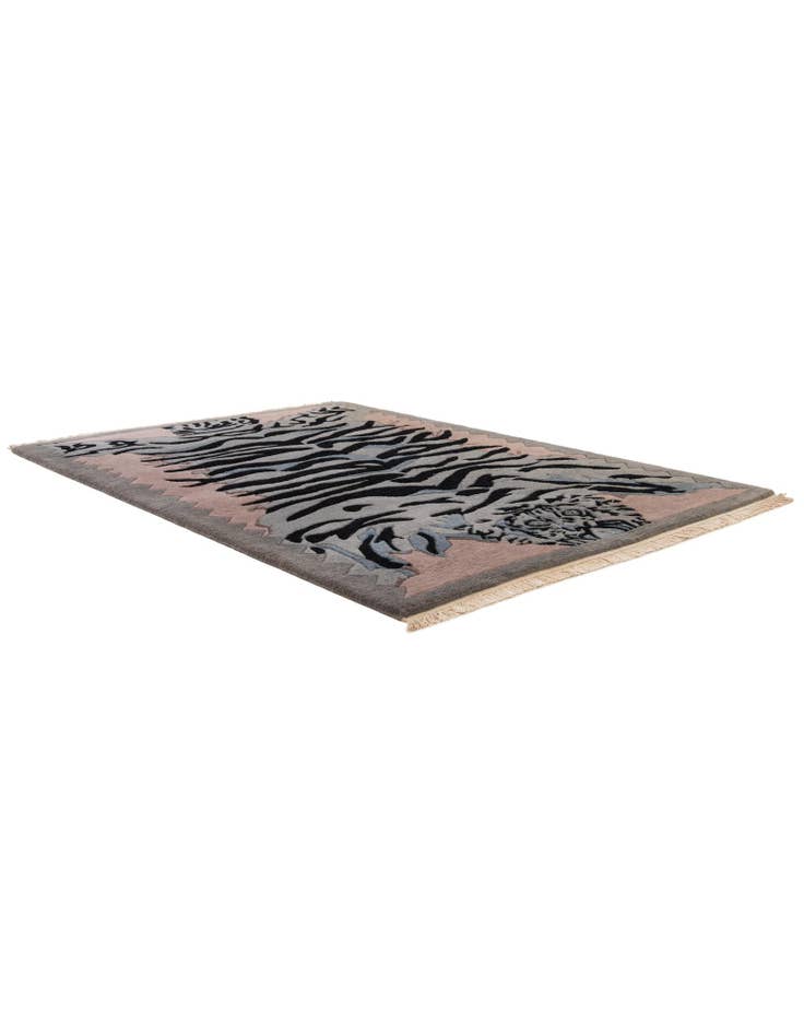 Detail image of  4' 2 x 5' 11  Hand Knotted Tibet Wool Rug