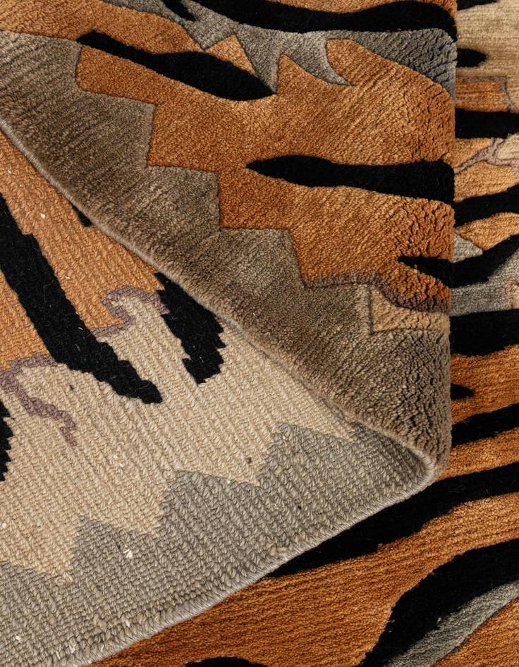 Detail image of  4' x 5' 11  Hand Knotted Tibet Wool Rug