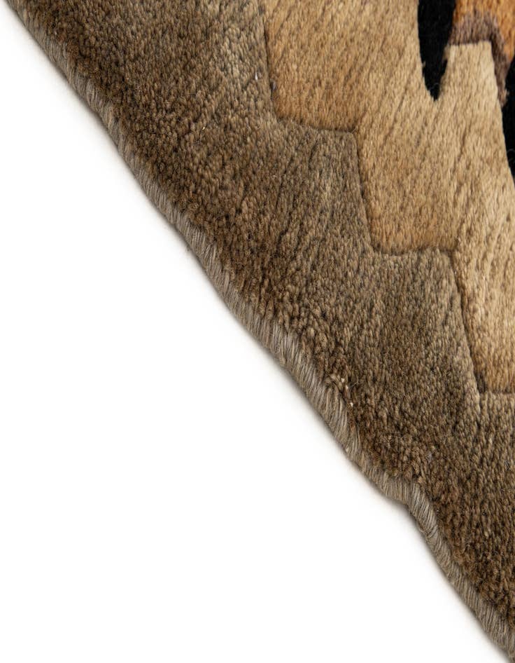 Detail image of  4' x 5' 11  Hand Knotted Tibet Wool Rug