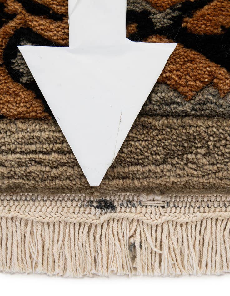 Detail image of  4' x 5' 11  Hand Knotted Tibet Wool Rug