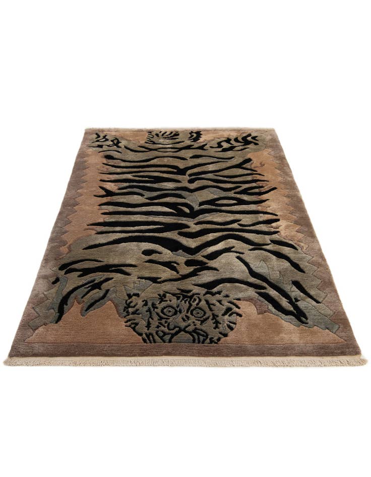 Detail image of  4' 2 x 7' 1  Hand Knotted Tibet Wool Rug