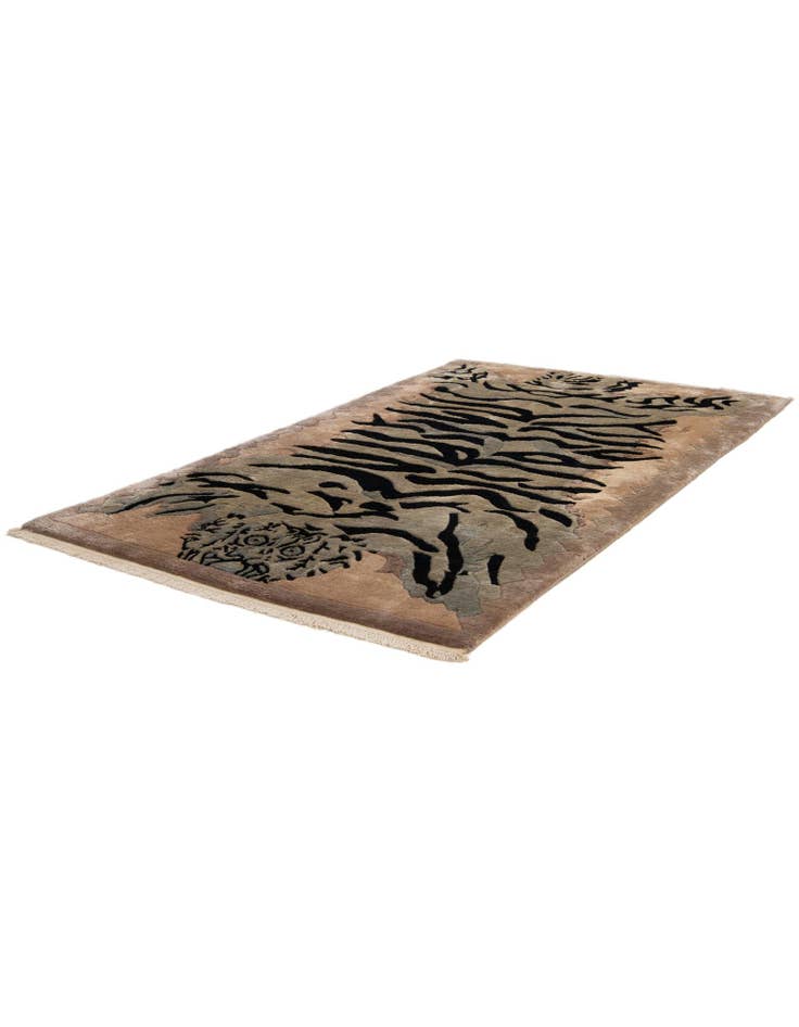 Detail image of  4' 2 x 7' 1  Hand Knotted Tibet Wool Rug