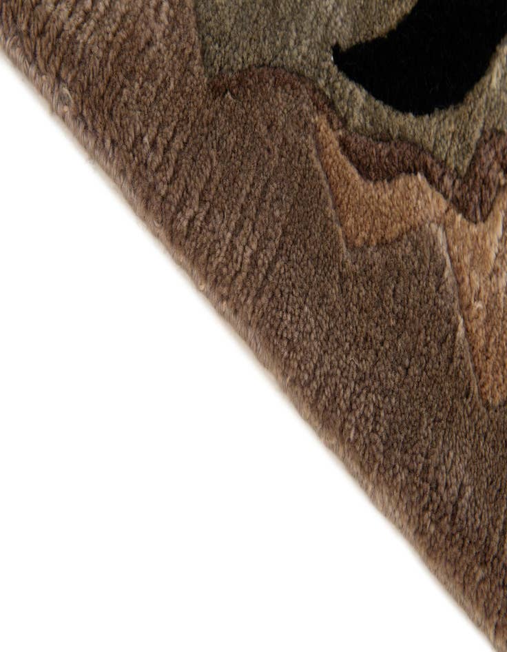 Detail image of  4' 2 x 7' 1  Hand Knotted Tibet Wool Rug