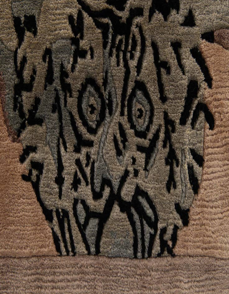 Detail image of  4' 2 x 7' 1  Hand Knotted Tibet Wool Rug