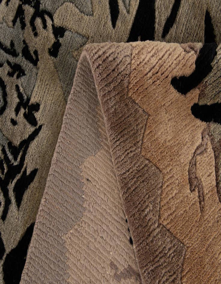 Detail image of  4' 2 x 7' 1  Hand Knotted Tibet Wool Rug