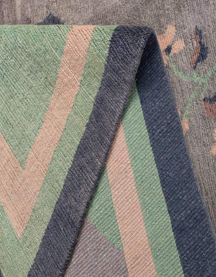 Detail image of  6' 8 x 8' 4  Hand Knotted Tibet Wool Rug