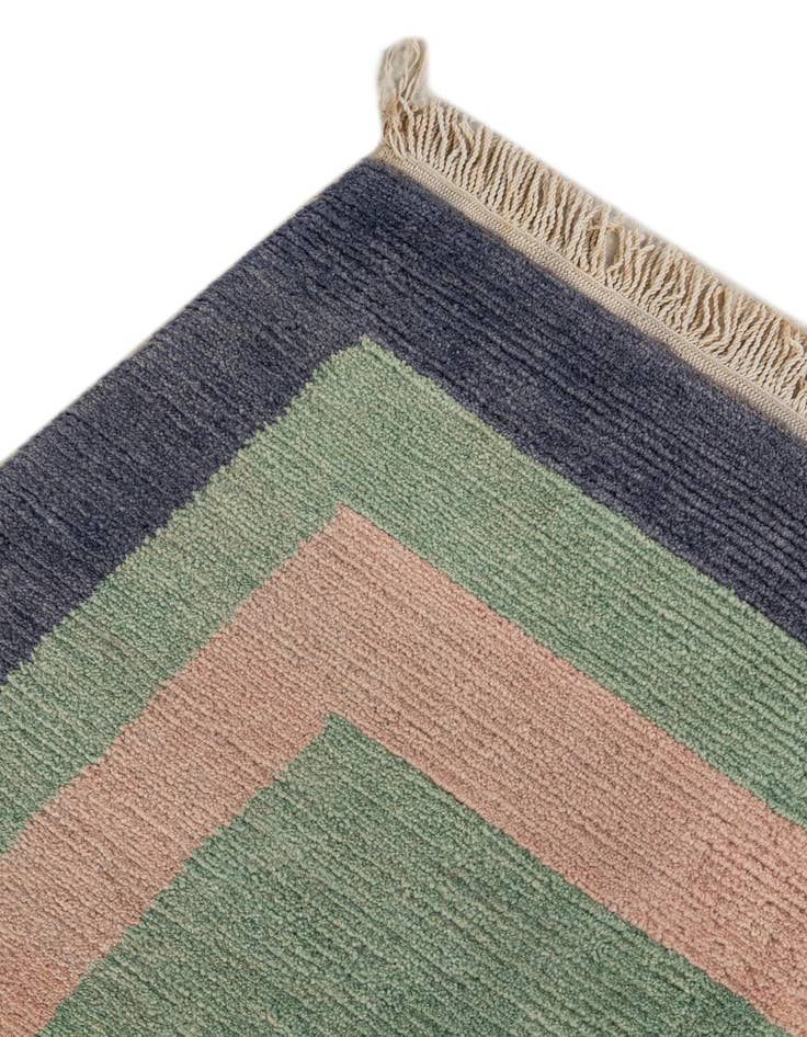 Detail image of  6' 8 x 8' 4  Hand Knotted Tibet Wool Rug