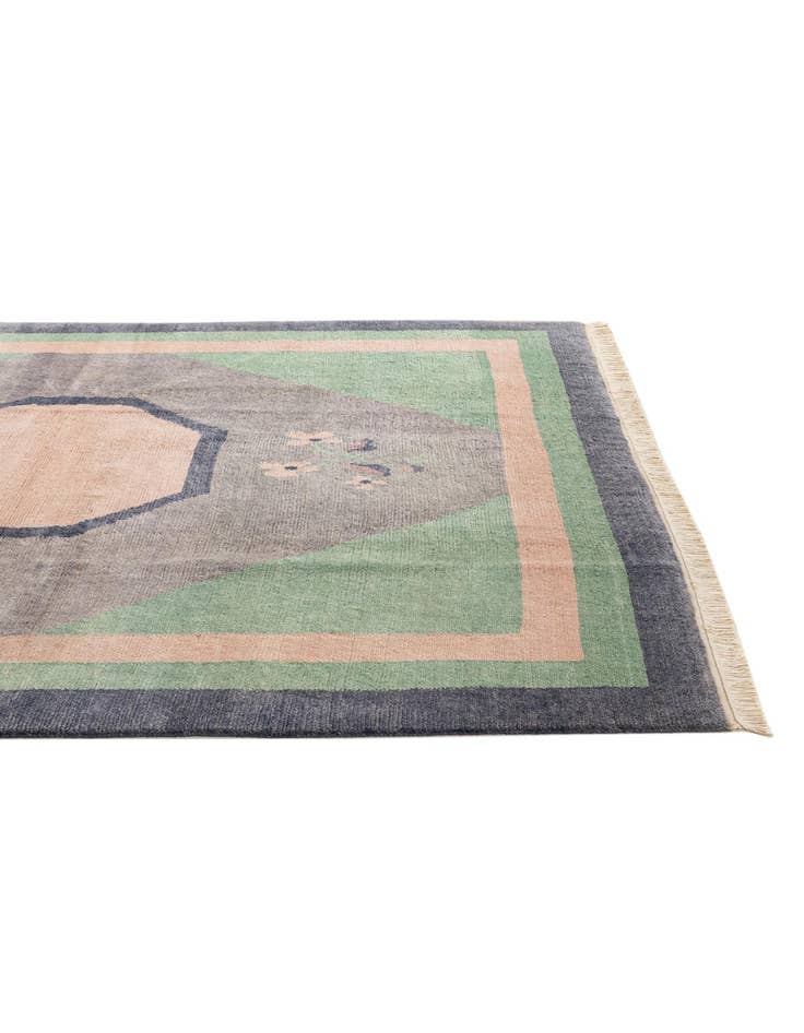 Detail image of  6' 8 x 8' 4  Hand Knotted Tibet Wool Rug