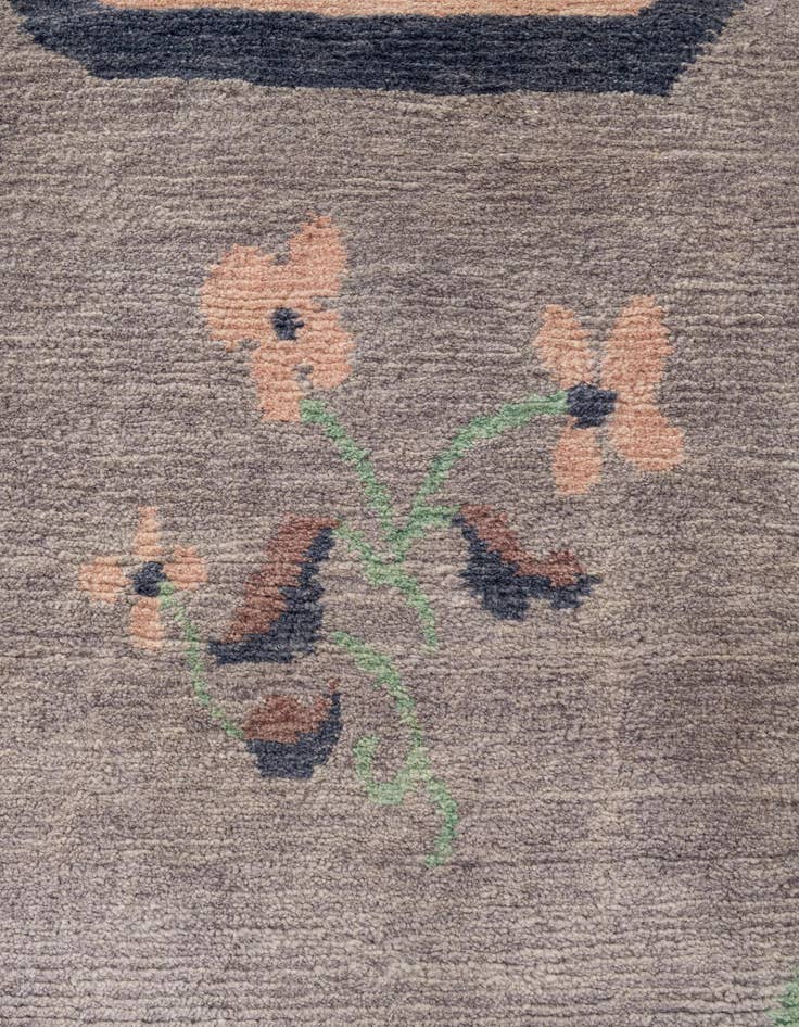 Detail image of  6' 8 x 8' 4  Hand Knotted Tibet Wool Rug