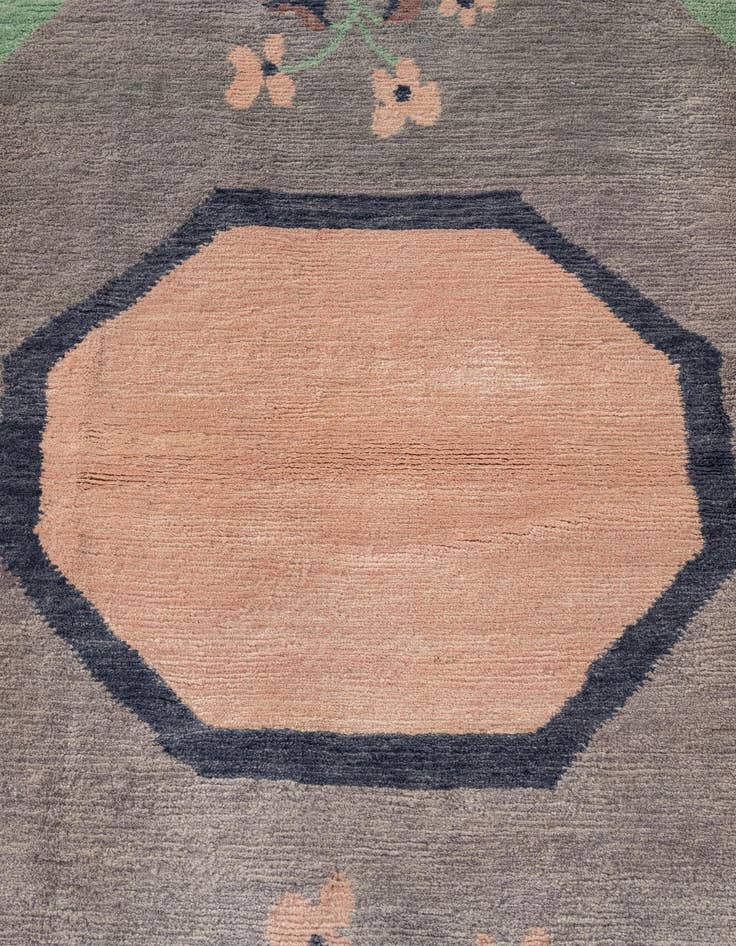 Detail image of  6' 8 x 8' 4  Hand Knotted Tibet Wool Rug