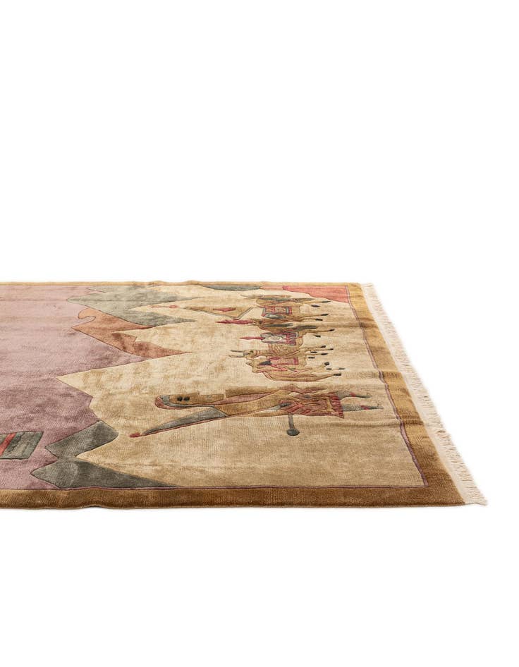 Detail image of  8' 4 x 11'  Hand Knotted Tibet Wool Rug