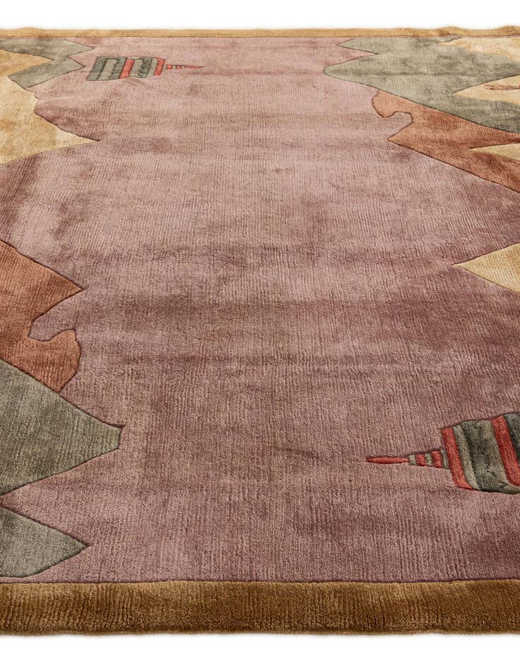 Detail image of  8' 4 x 11'  Hand Knotted Tibet Wool Rug