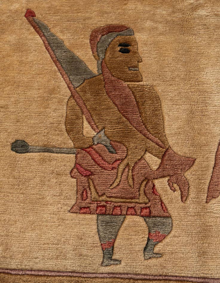 Detail image of  8' 4 x 11'  Hand Knotted Tibet Wool Rug