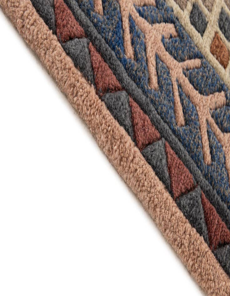 Detail image of  5' 8 x 7' 7  Hand Knotted Tibet Wool Rug