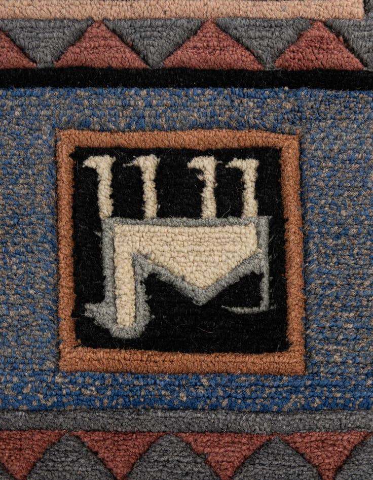 Detail image of  5' 8 x 7' 7  Hand Knotted Tibet Wool Rug