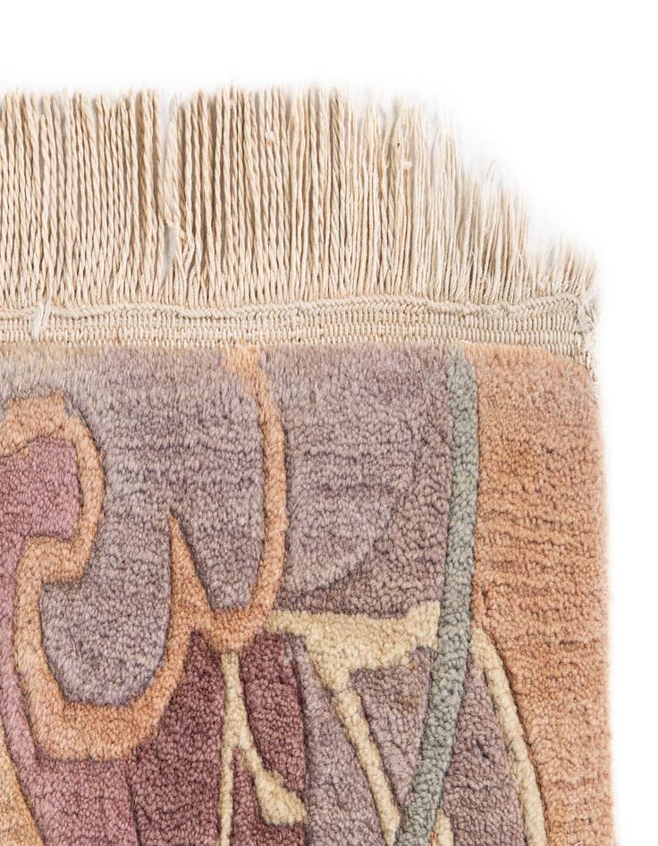 Detail image of  5' 9 x 8'  Hand Knotted Tibet Wool Rug