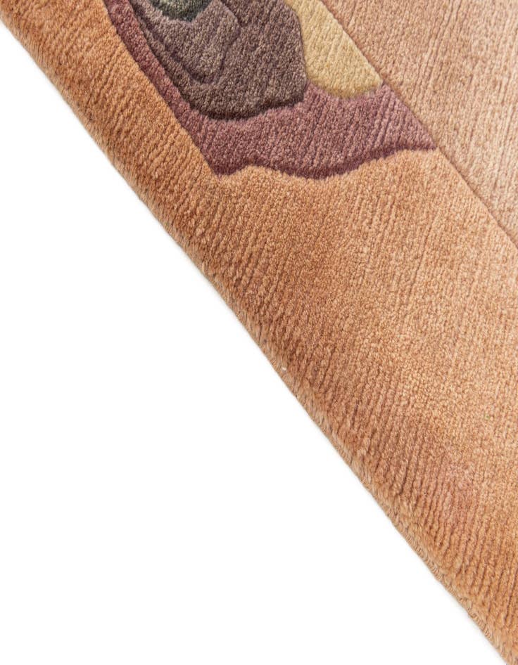 Detail image of  5' 9 x 8'  Hand Knotted Tibet Wool Rug