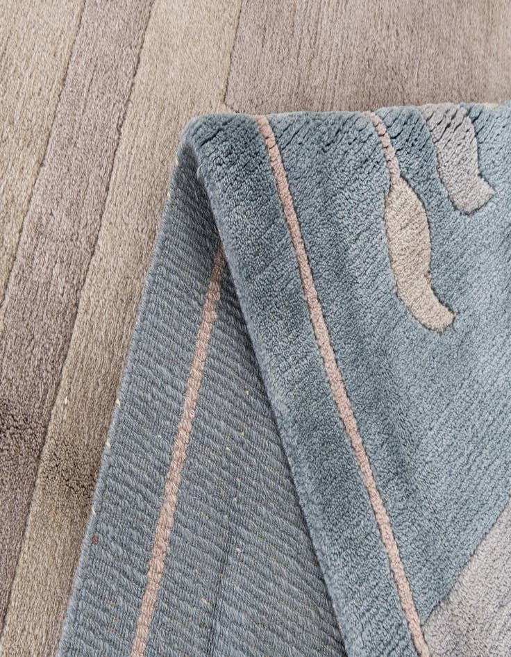 Detail image of  6' 7 x 8' 4  Hand Knotted Tibet Wool Rug