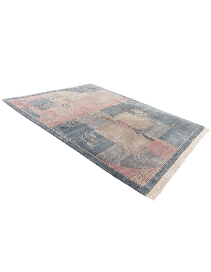 Detail image of  6' 7 x 8' 4  Hand Knotted Tibet Wool Rug