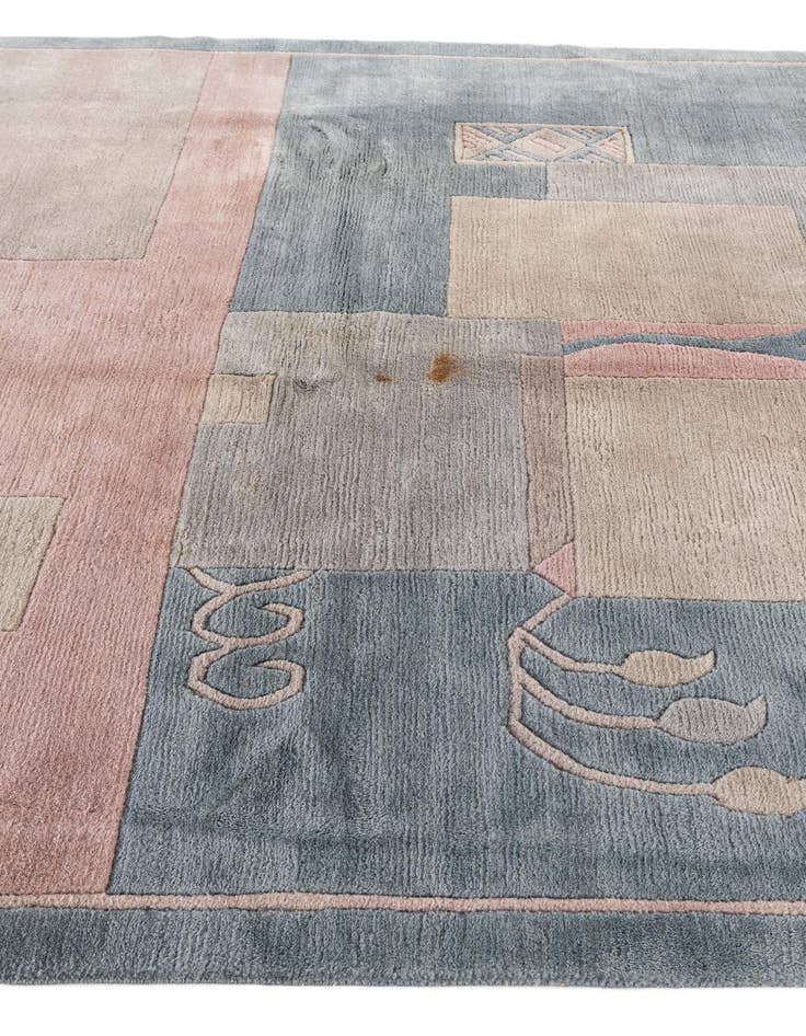 Detail image of  6' 7 x 8' 4  Hand Knotted Tibet Wool Rug