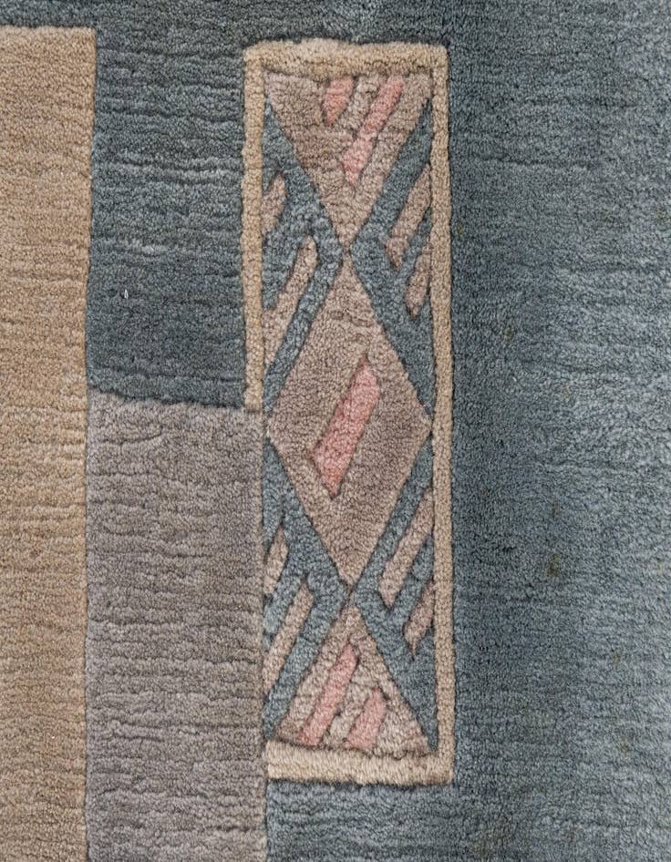 Detail image of  6' 7 x 8' 4  Hand Knotted Tibet Wool Rug