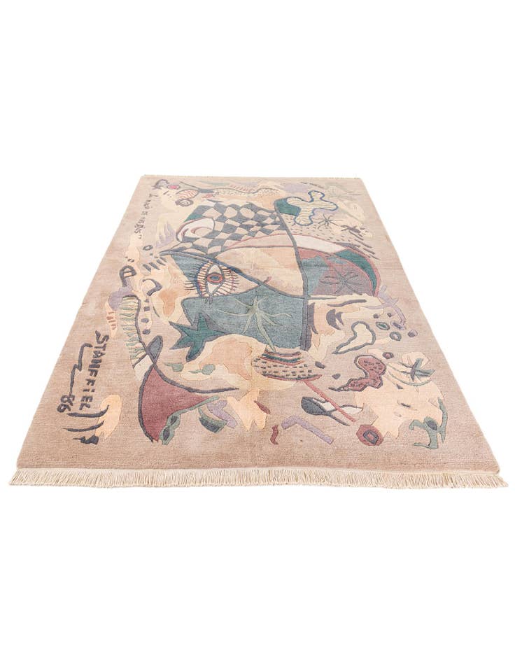 Detail image of  5' 6 x 8' 1  Hand Knotted Tibet Wool Rug