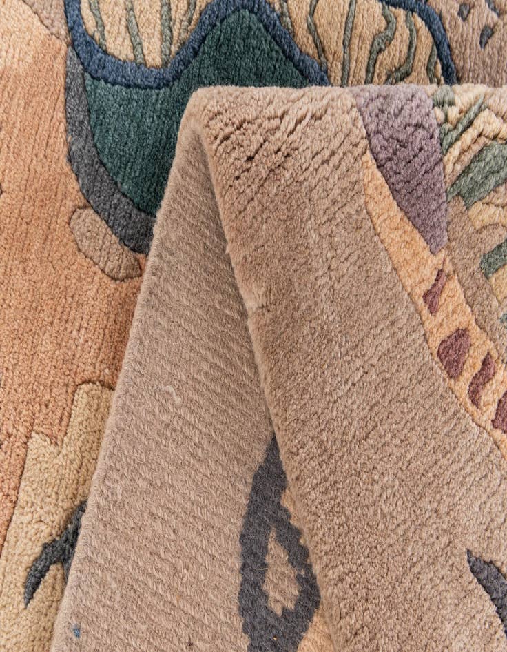 Detail image of  5' 6 x 8' 1  Hand Knotted Tibet Wool Rug