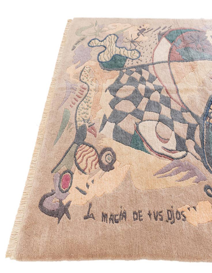 Detail image of  5' 6 x 8' 1  Hand Knotted Tibet Wool Rug