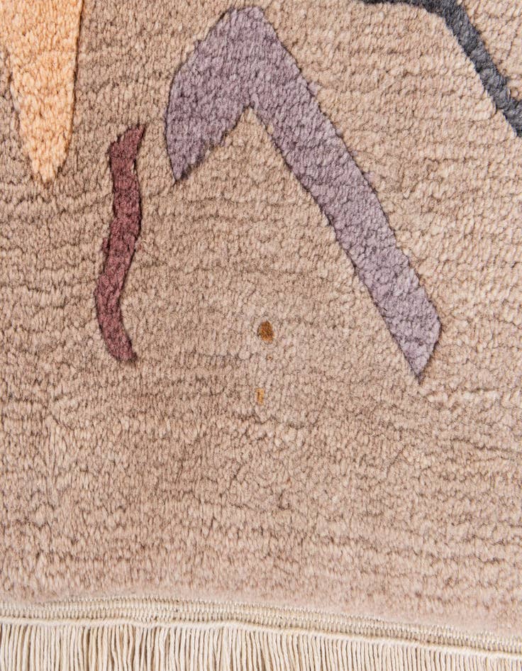 Detail image of  5' 6 x 8' 1  Hand Knotted Tibet Wool Rug