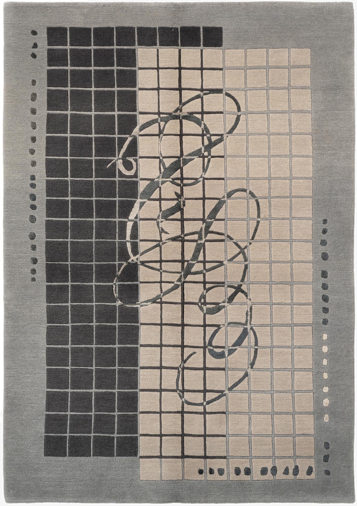  4' 7 x 6' 7  Hand Knotted Tibet Rug