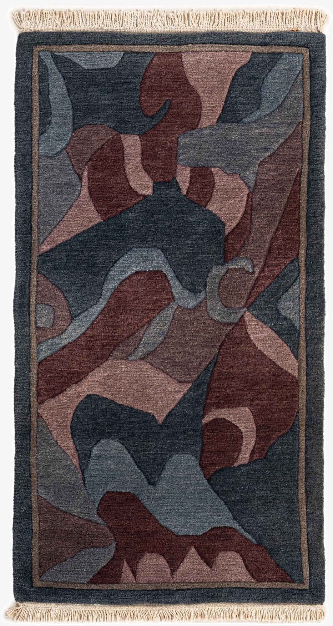  2' 2 x 3' 11  Hand Knotted Tibet Wool Rug
