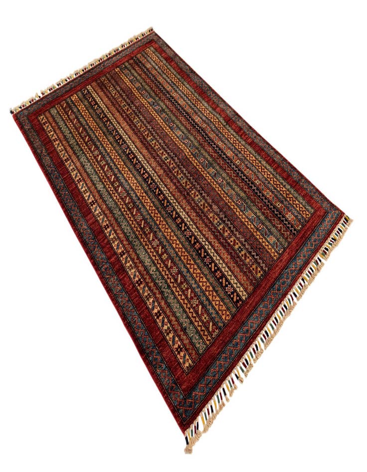 Detail image of  3' 11 x 5' 10 Torkaman Wool Rug