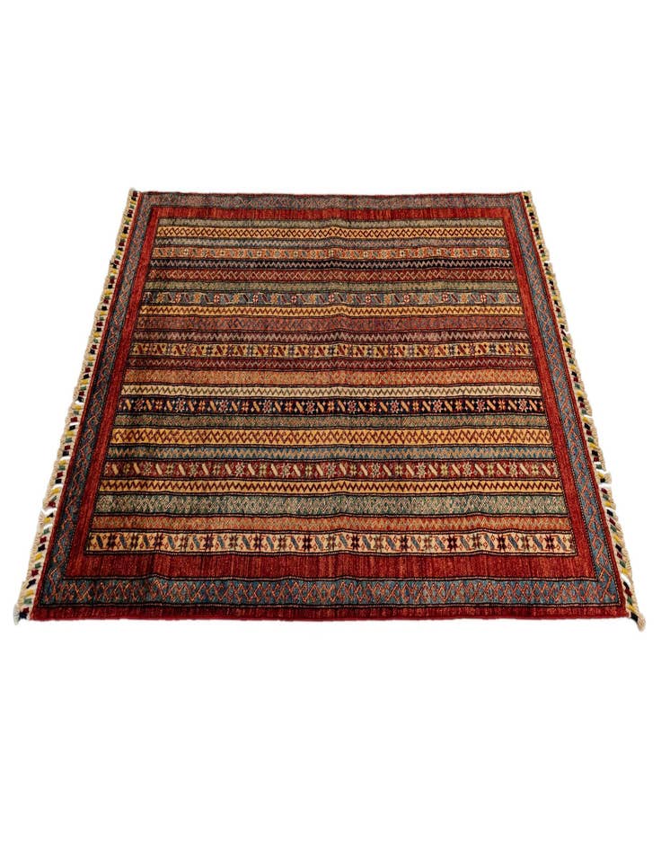 Detail image of  3' 11 x 5' 10 Torkaman Wool Rug