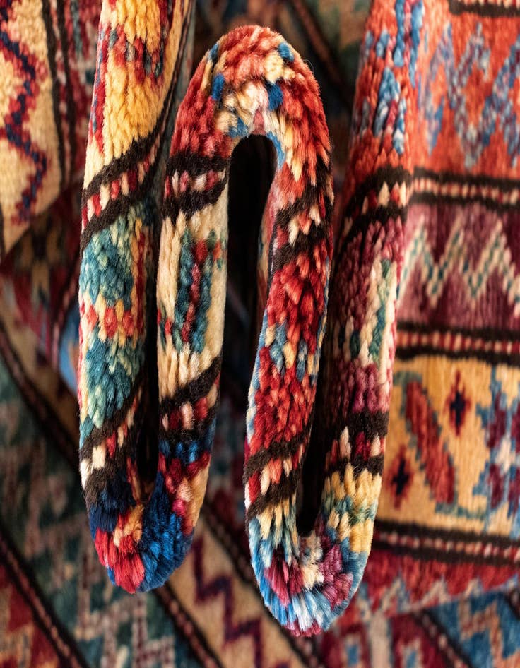 Detail image of  3' 11 x 5' 10 Torkaman Wool Rug