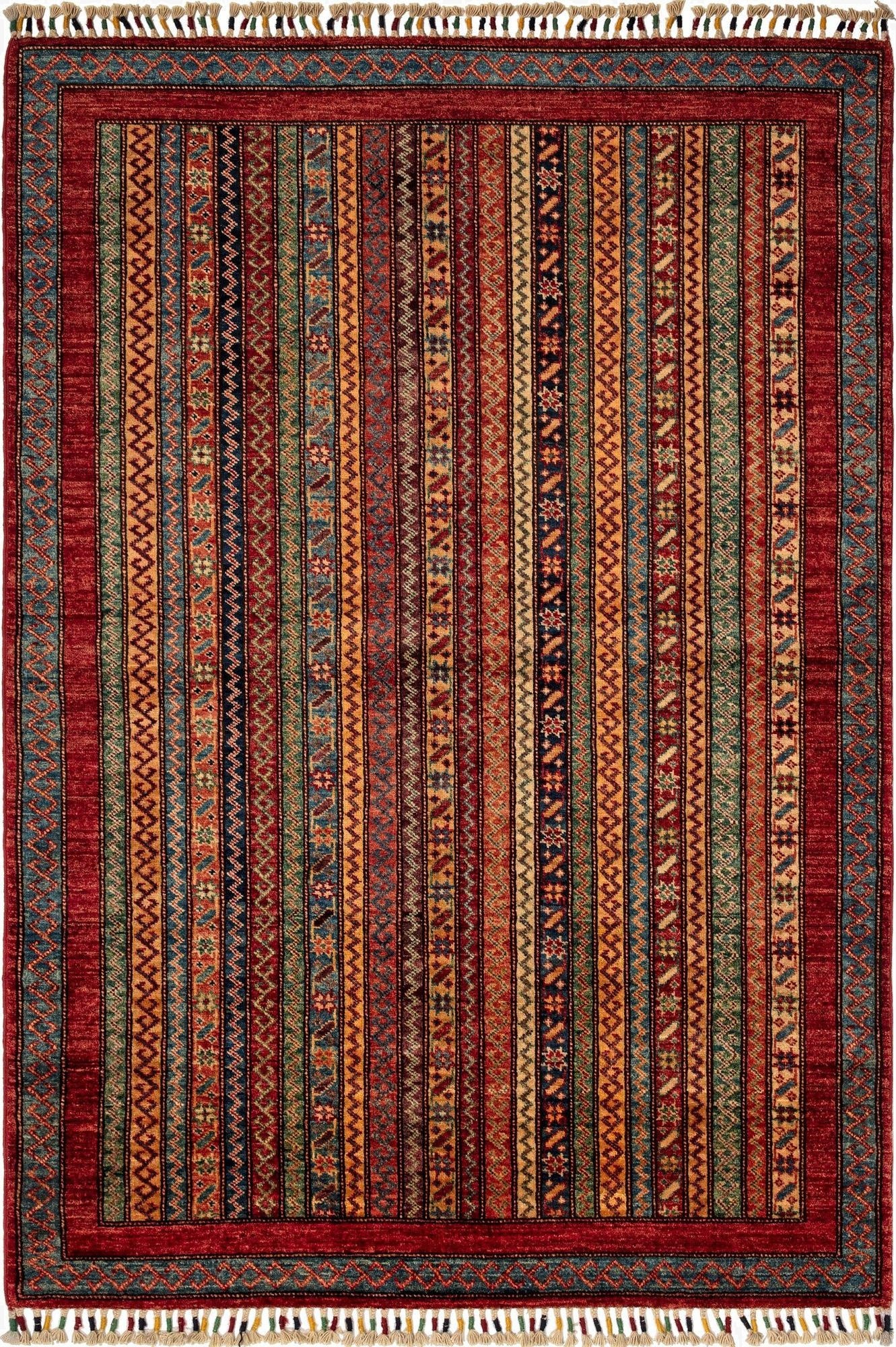  3' 11 x 5' 10 Torkaman Wool Rug