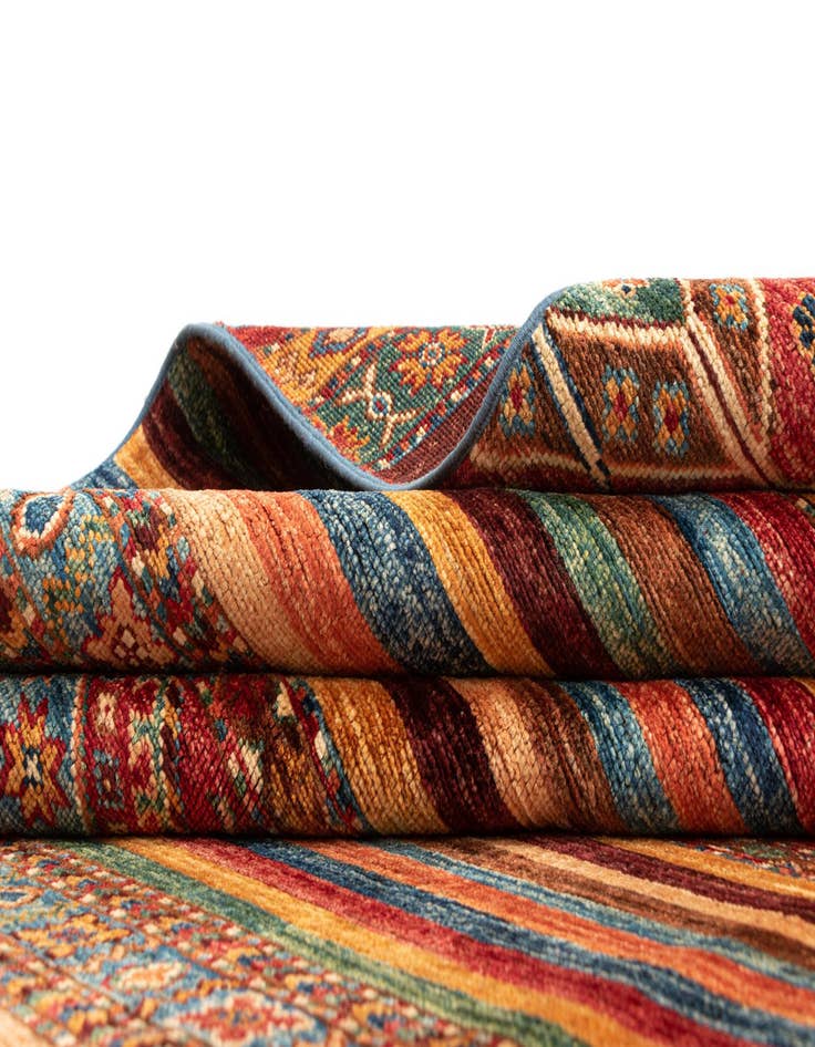 Detail image of 6' 9 x 9' 9 Torkman Wool Rug